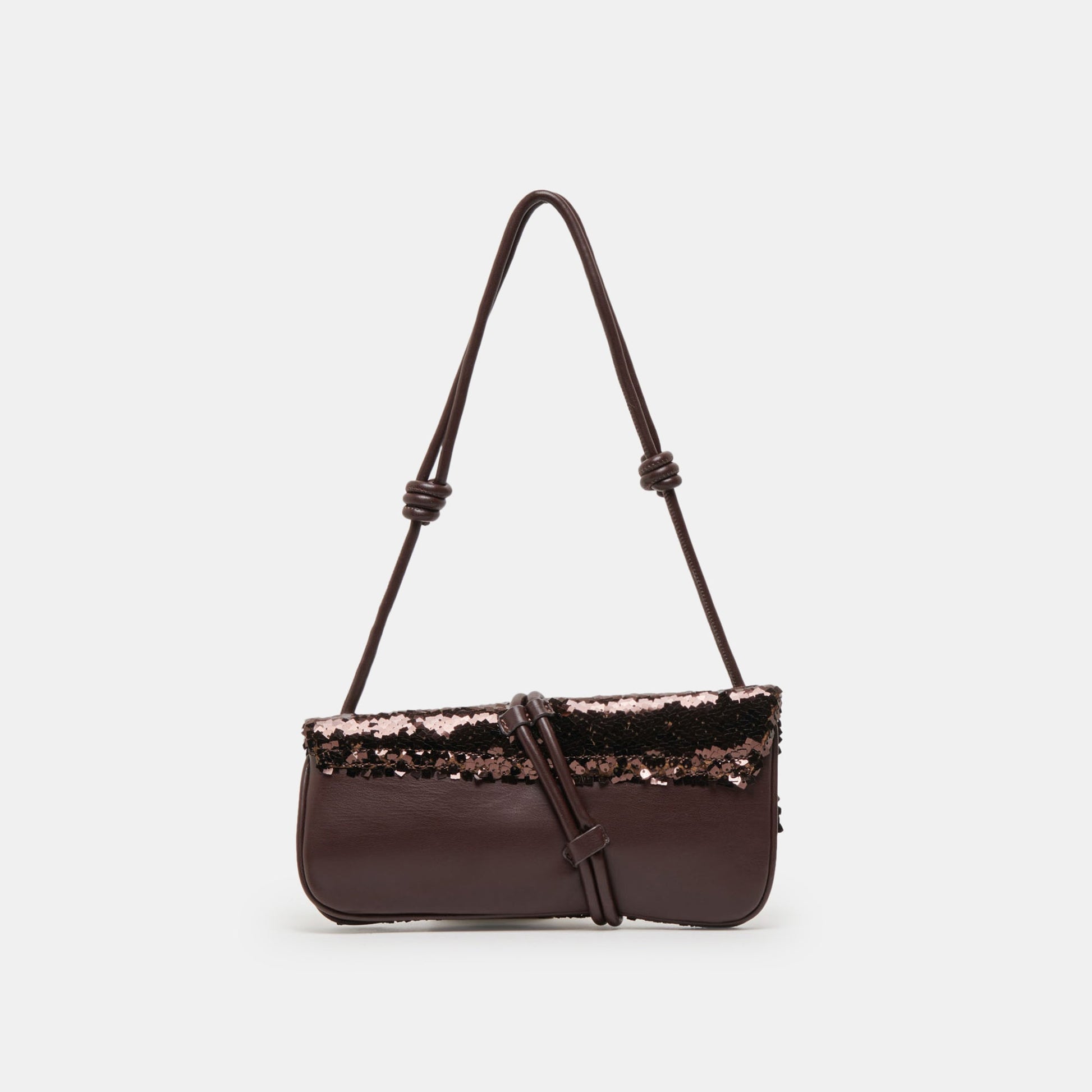 Dolce Vita ALICE SHOULDER BAG BROWN SEQUIN STELLA