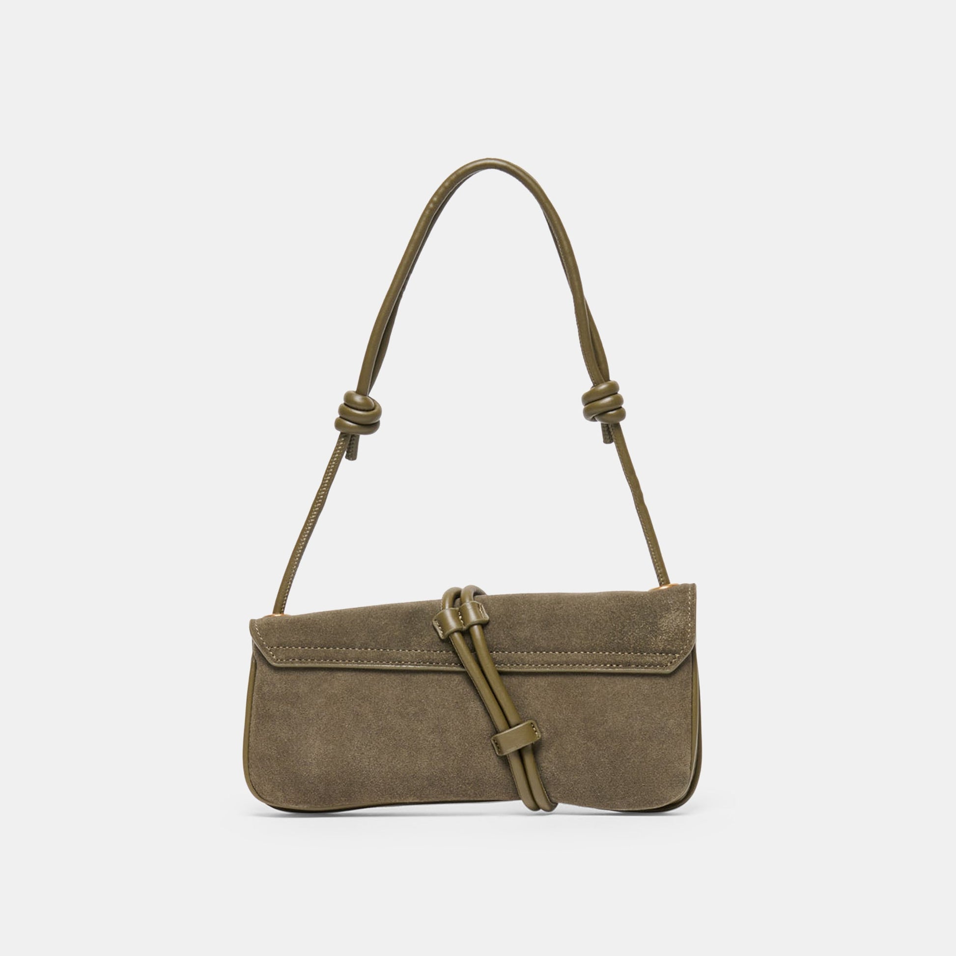 Dolce Vita Alice Olive Suede Shoulder Bag