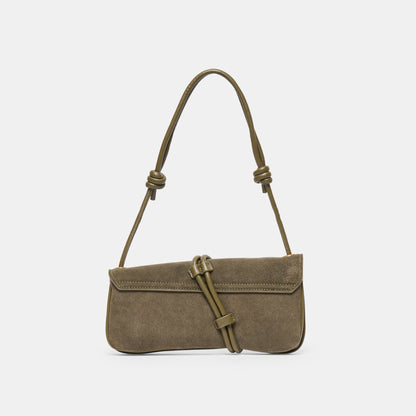 Dolce Vita Alice Olive Suede Shoulder Bag
