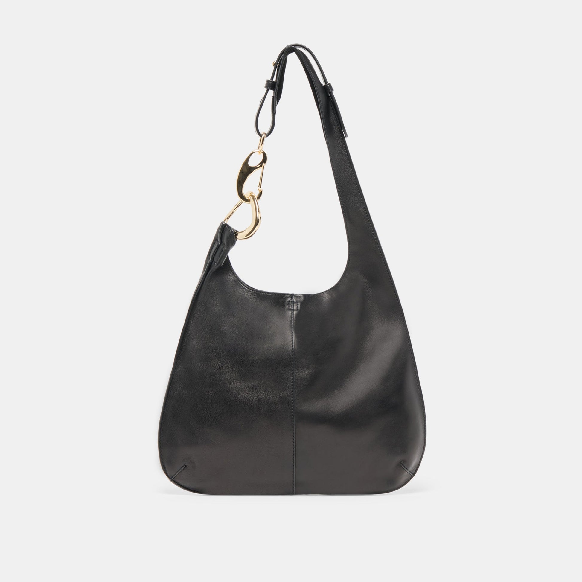 Dolce Vita Johnnie Black Leather Shoulder Bag
