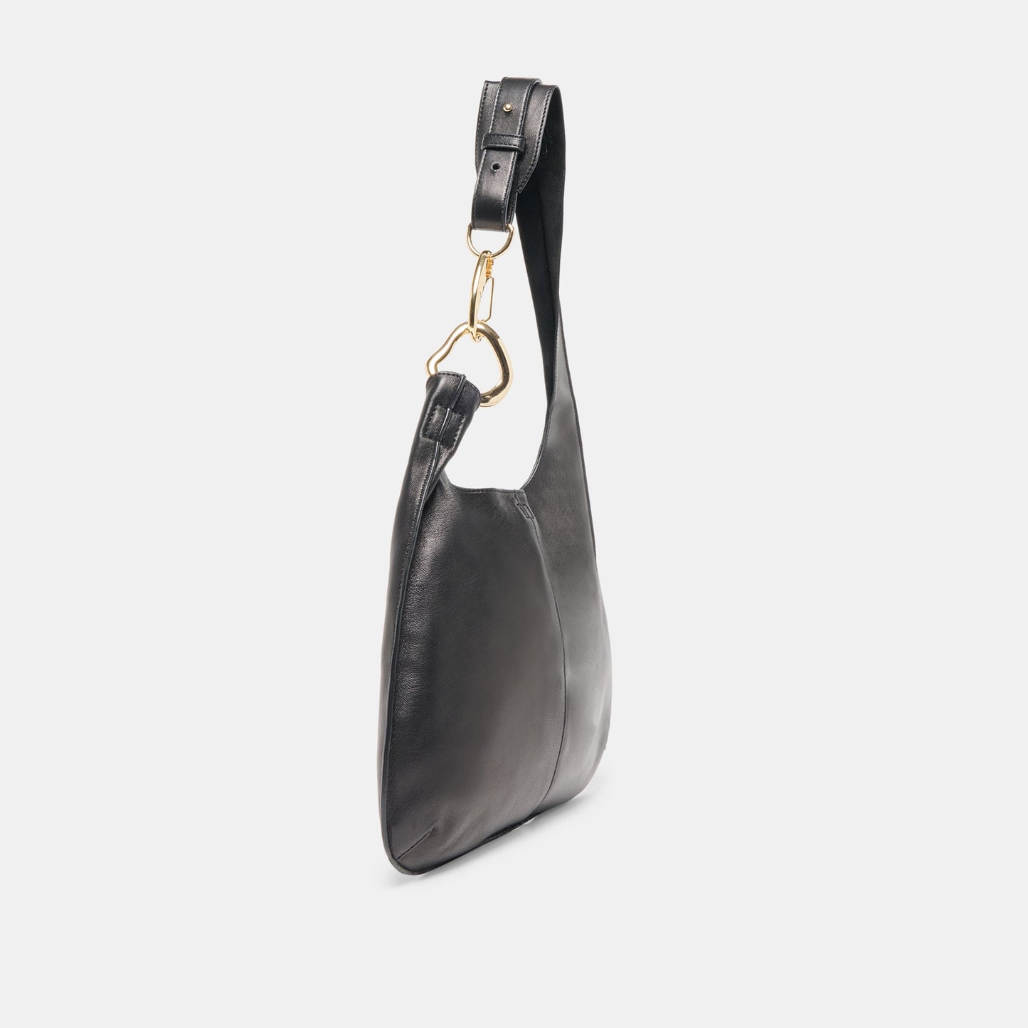 Dolce Vita Johnnie Black Leather Shoulder Bag