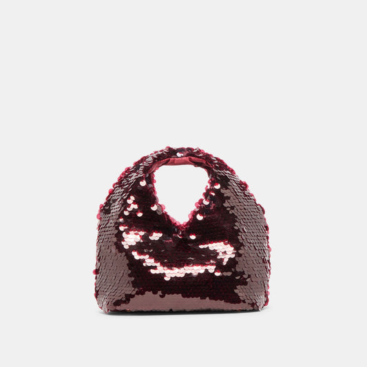 Dolce Vita Dahlia Sequin Burgundy Sequin Handbag