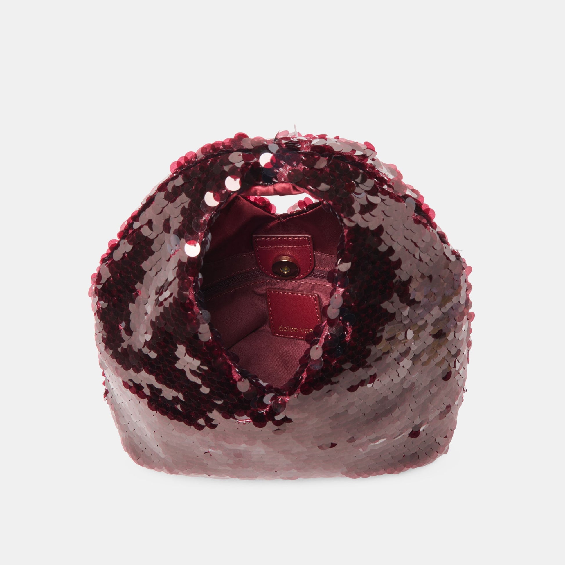 Dolce Vita Dahlia Sequin Burgundy Sequin Handbag