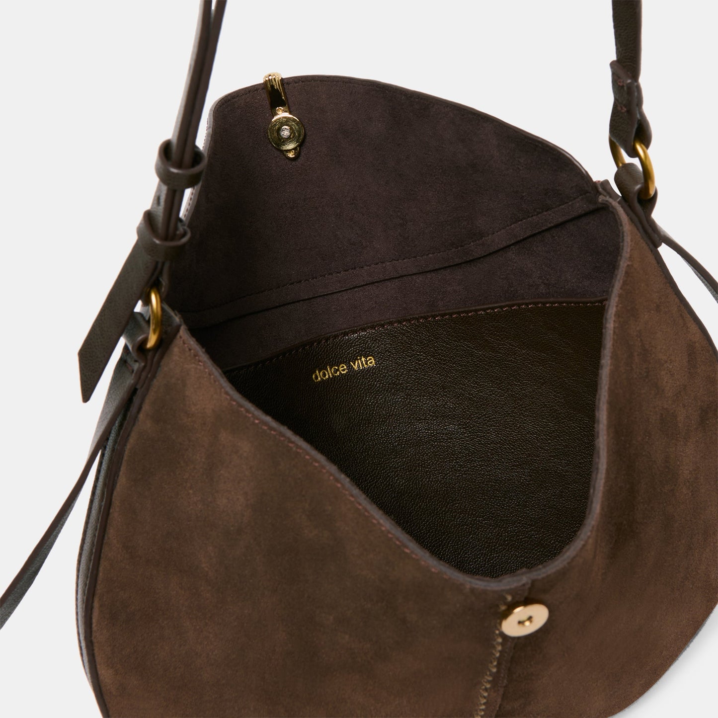 Dolce Vita Bennett Espresso Suede Crossbody