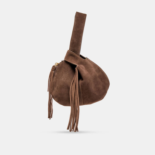 Dolce Vita Zury Espresso Suede Handbag