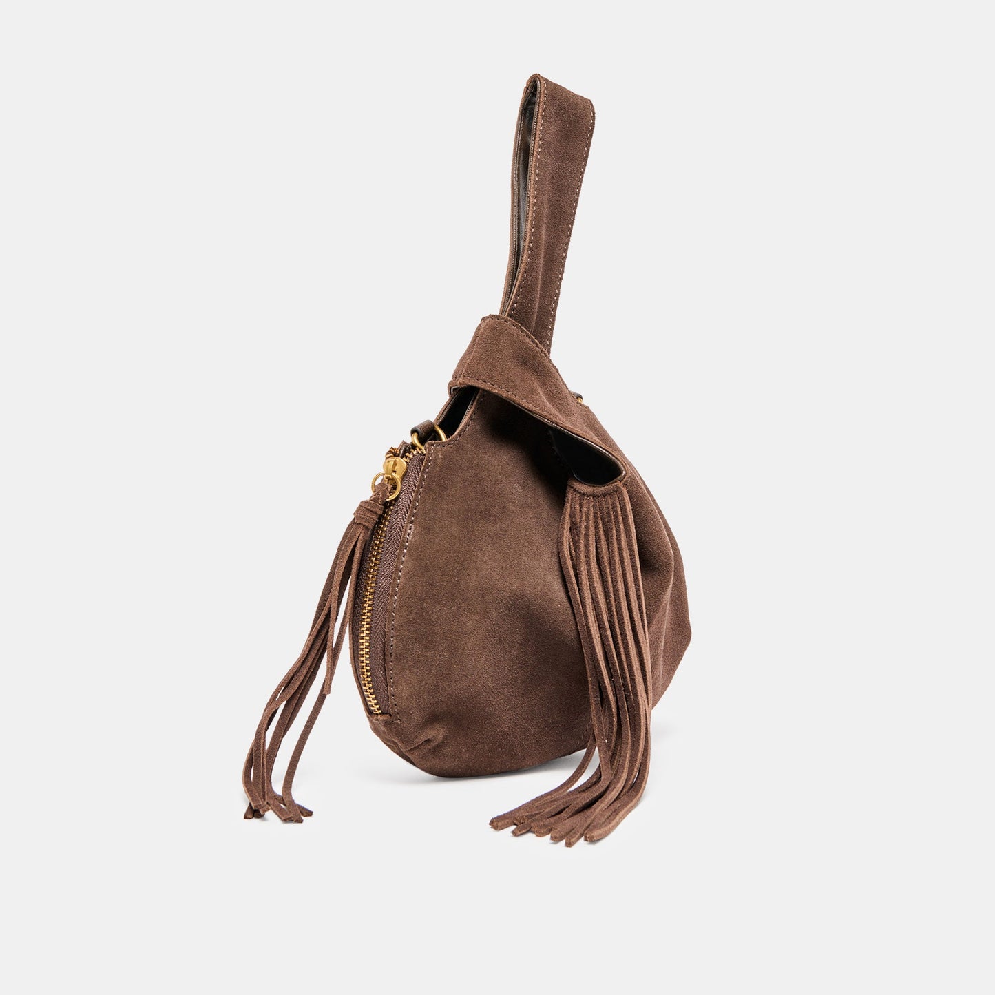 Dolce Vita Zury Espresso Suede Handbag