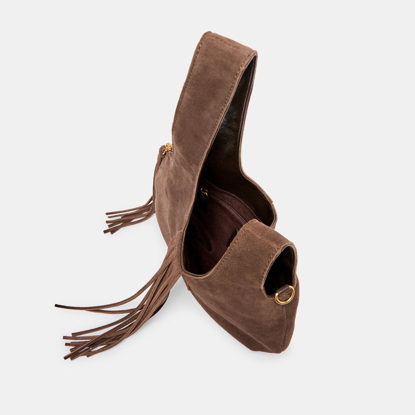 Dolce Vita Zury Espresso Suede Handbag