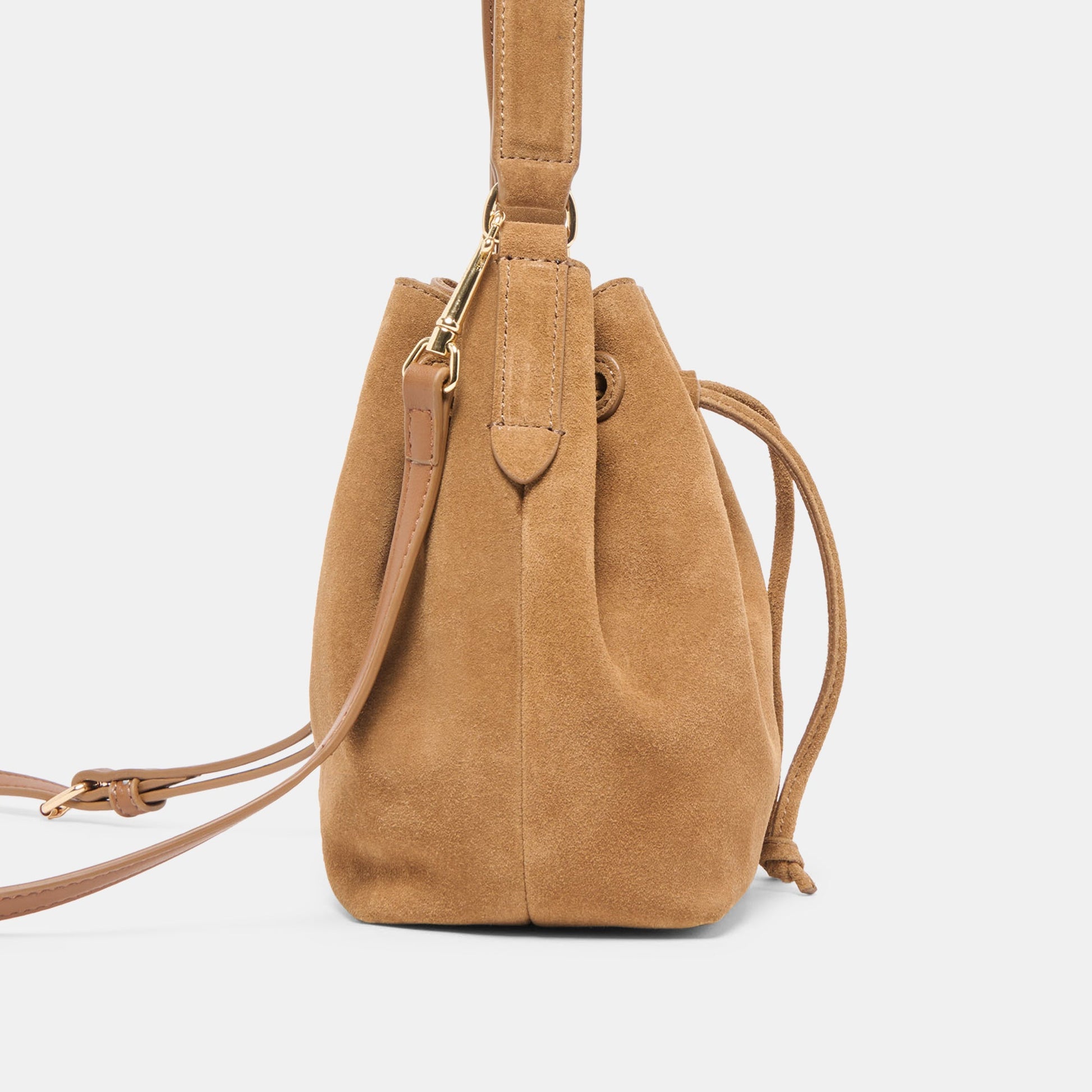 Dolce Vita Amaru Brown Suede Crossbody