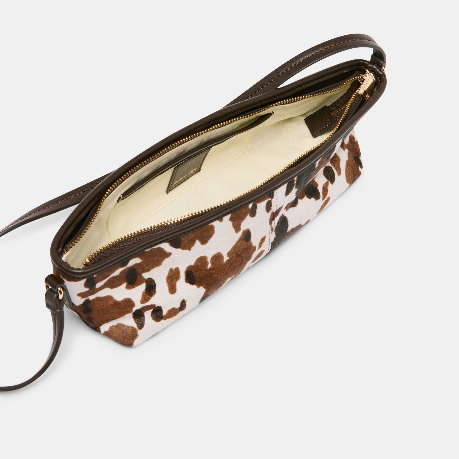 Dolce Vita Savaii Cocoa Calf Hair Shoulder Bag