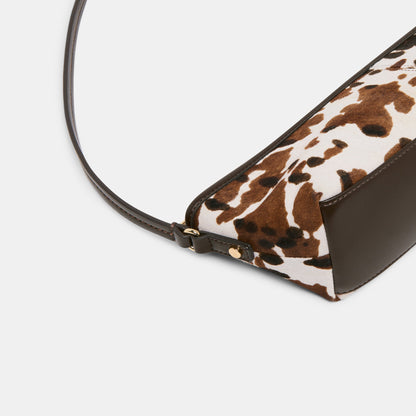Dolce Vita Savaii Cocoa Calf Hair Shoulder Bag