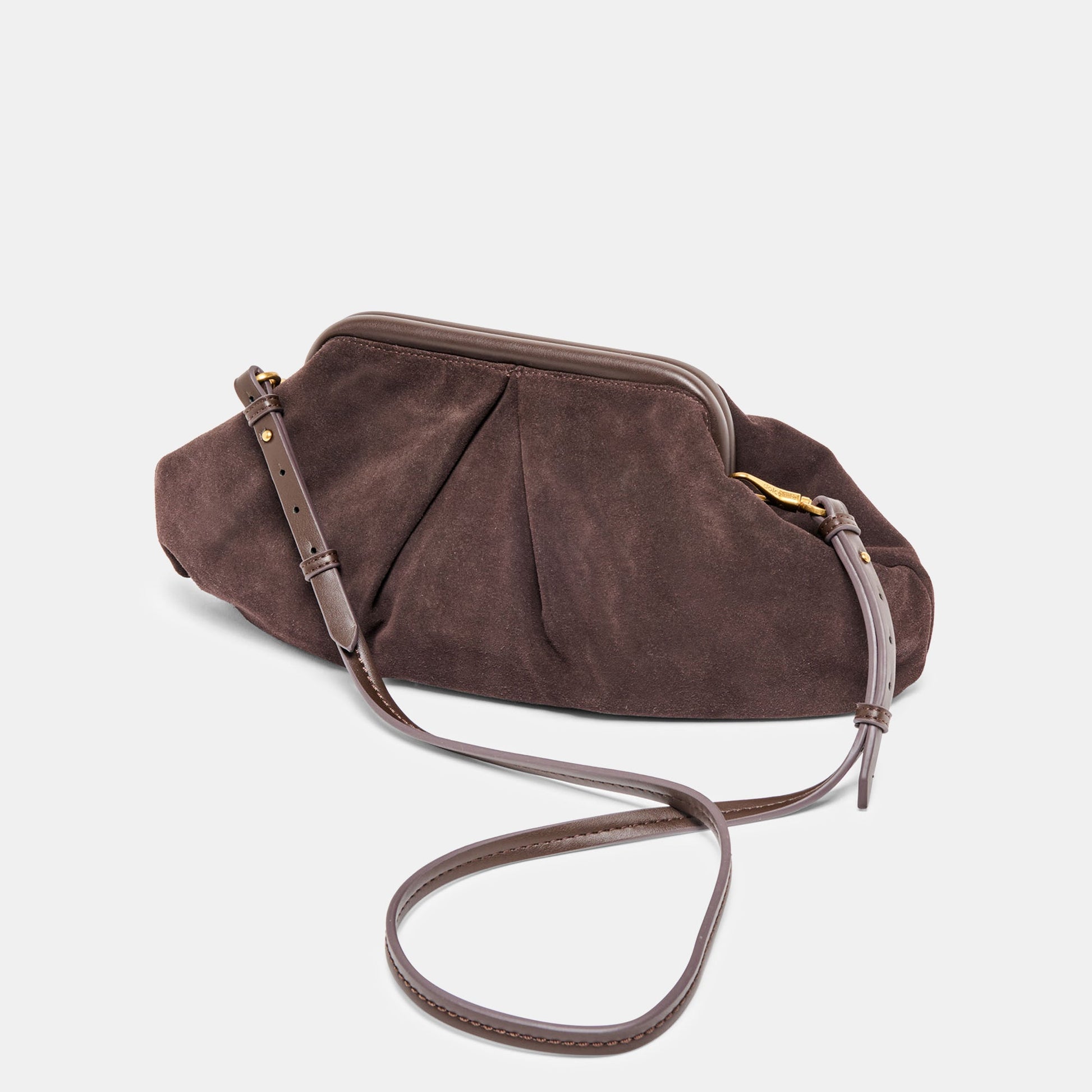 Dolce Vita Sahara Espresso Suede Clutch