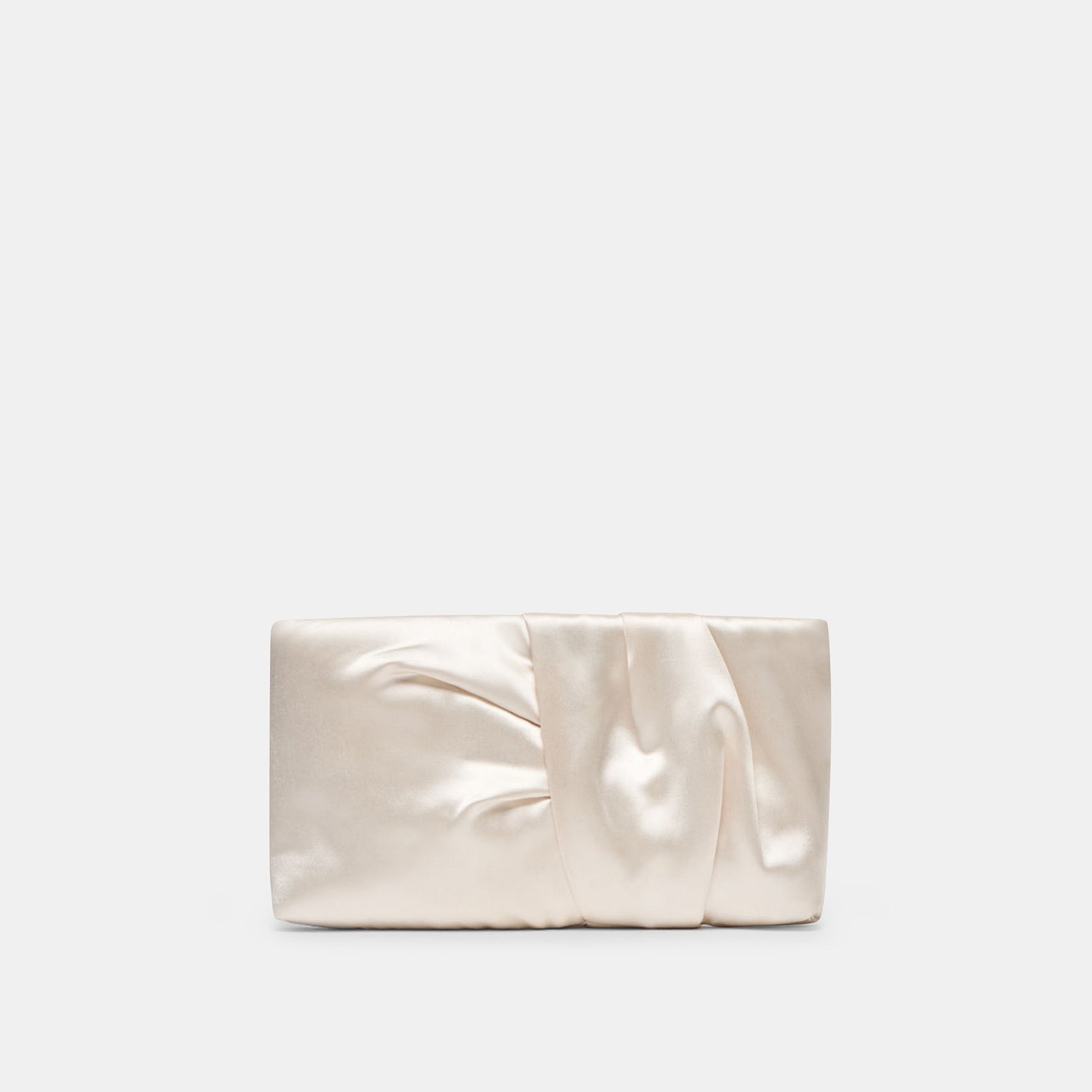 Dolce Vita Rozey White Satin Clutch