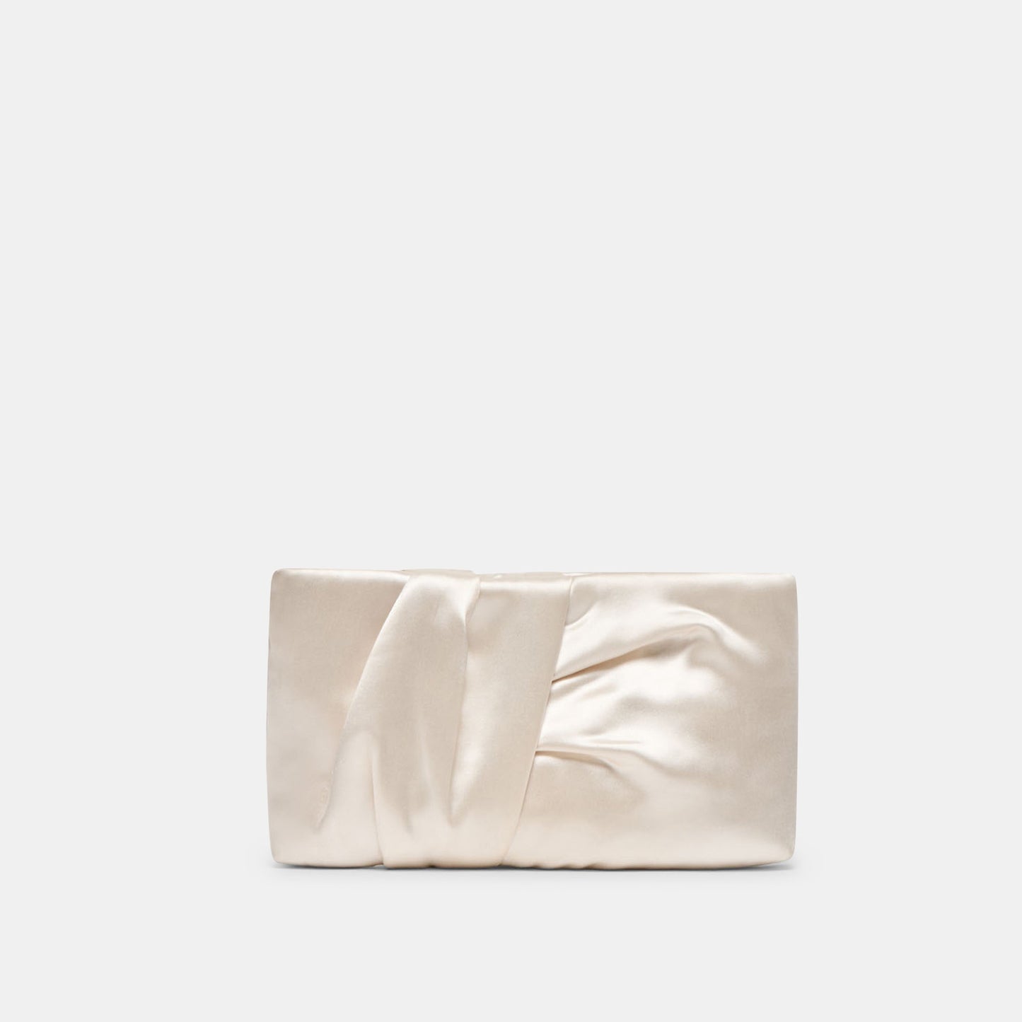 Dolce Vita Rozey White Satin Clutch