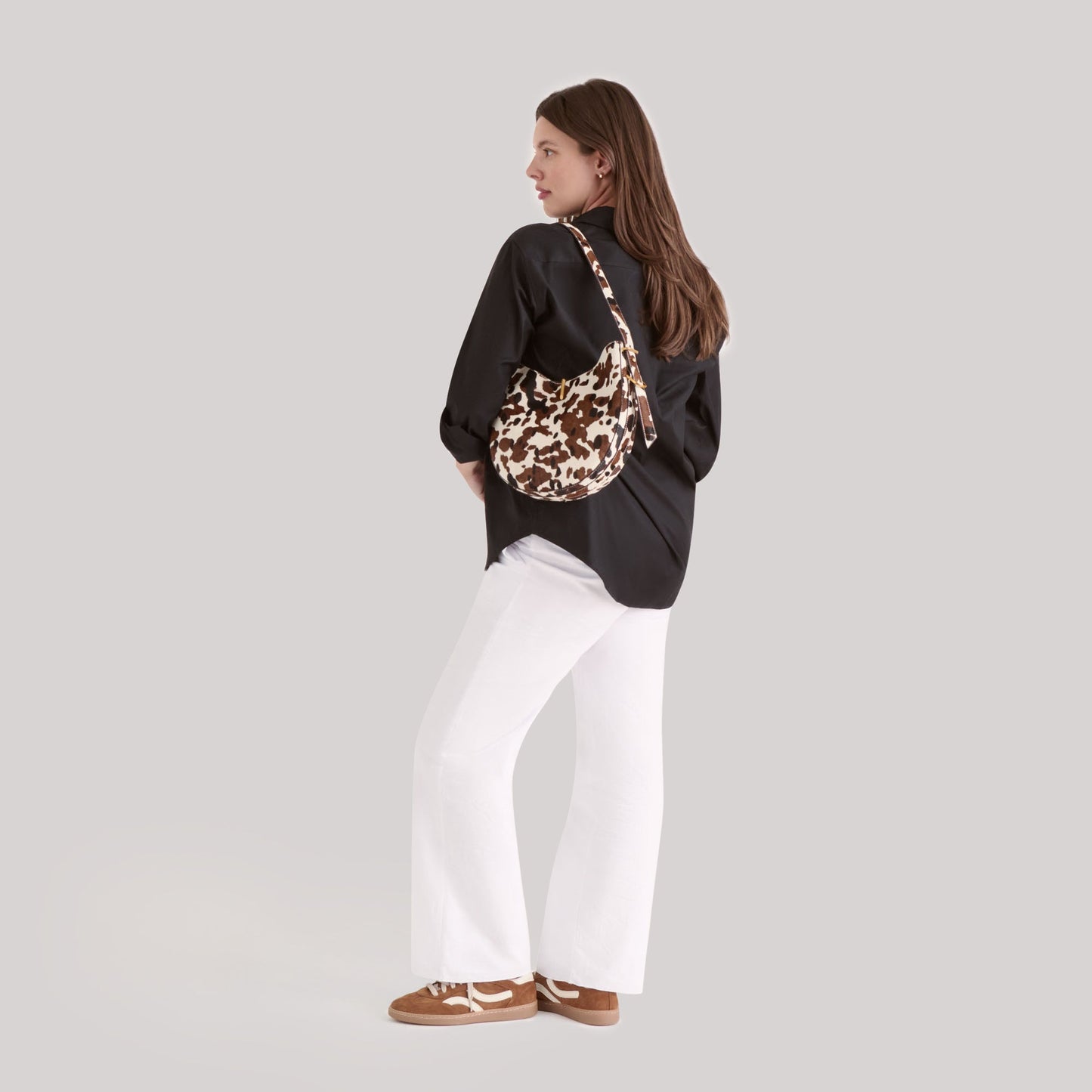 Dolce Vita Bree Cocoa Calf Hair Shoulder Bag