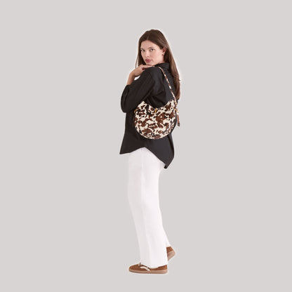 Dolce Vita Bree Cocoa Calf Hair Shoulder Bag
