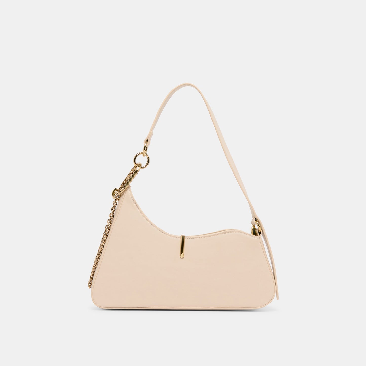 Dolce Vita Prya Creme Leather Shoulder Bag