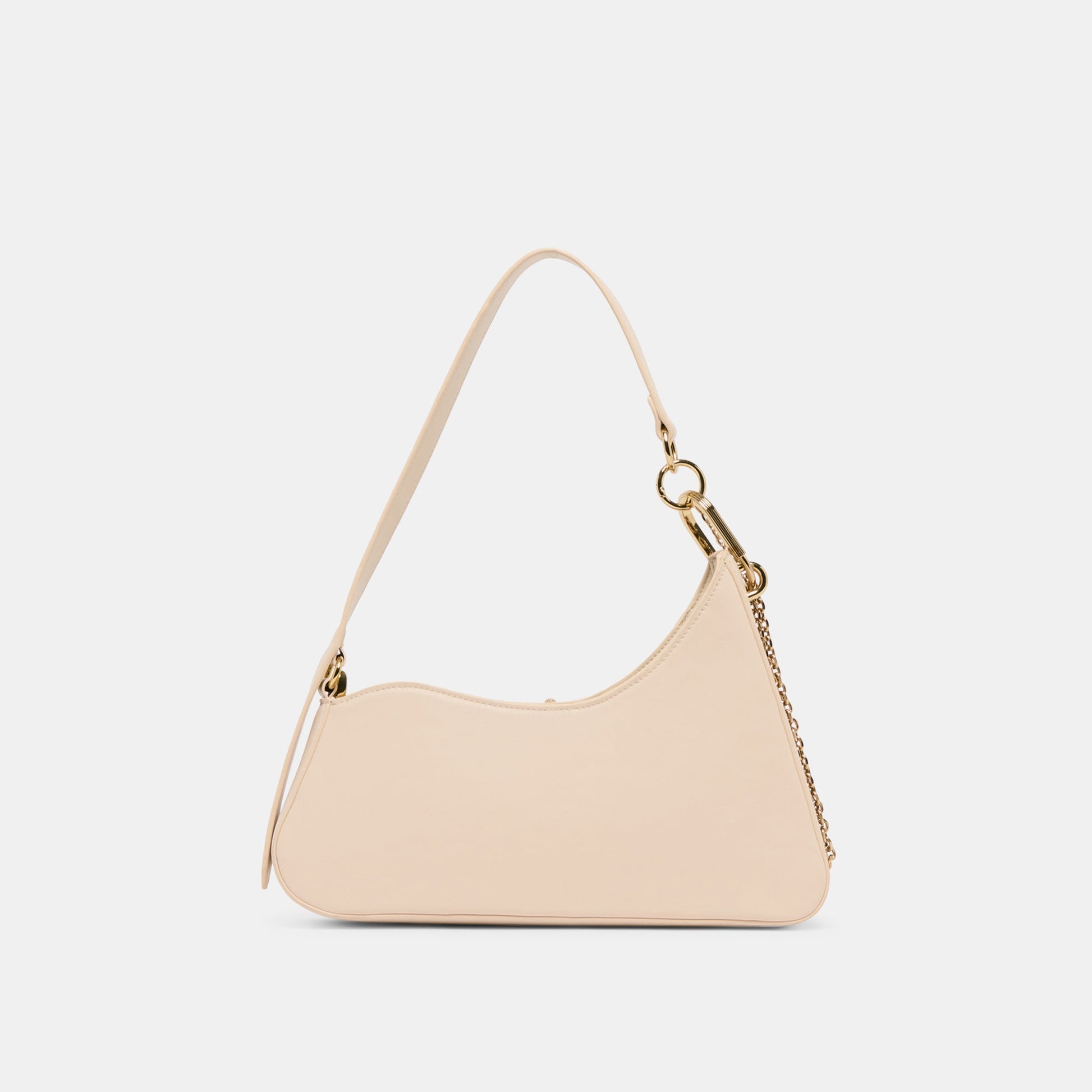 Dolce Vita Prya Creme Leather Shoulder Bag