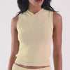 Dolce Vita Prya Creme Leather Shoulder Bag