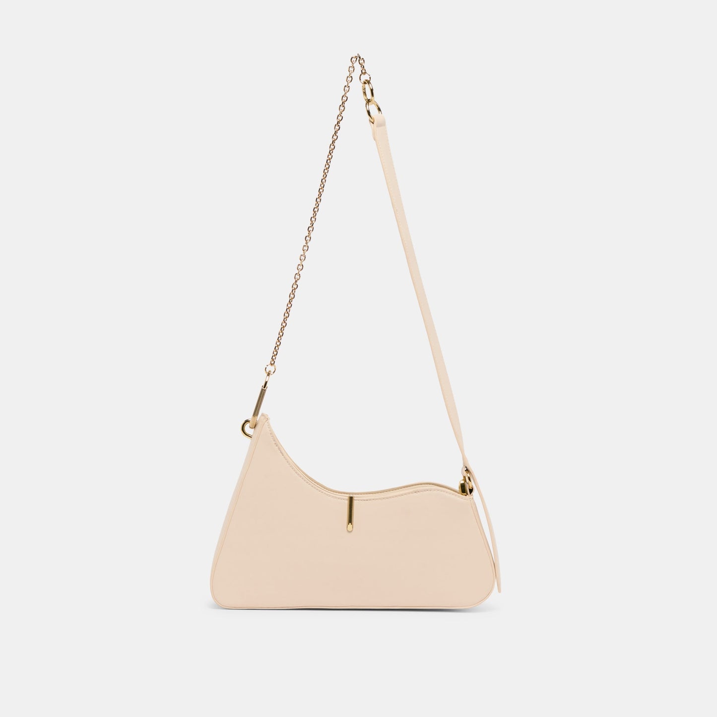 Dolce Vita Prya Creme Leather Shoulder Bag