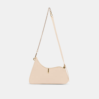 Dolce Vita Prya Creme Leather Shoulder Bag