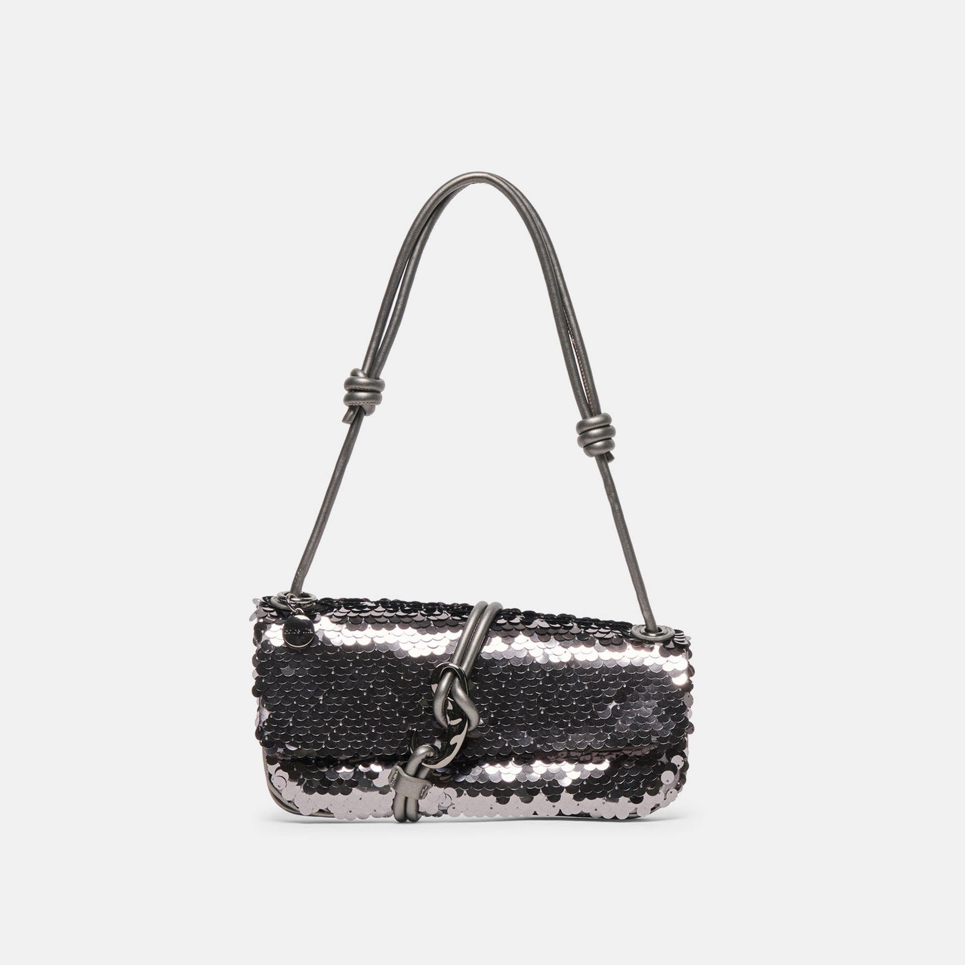 Dolce Vita Alice Gunmetal Sequin Shoulder Bag