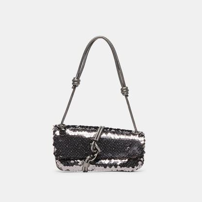 Dolce Vita Alice Gunmetal Sequin Shoulder Bag