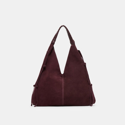 Dolce Vita Merrick Burgundy Suede Tote