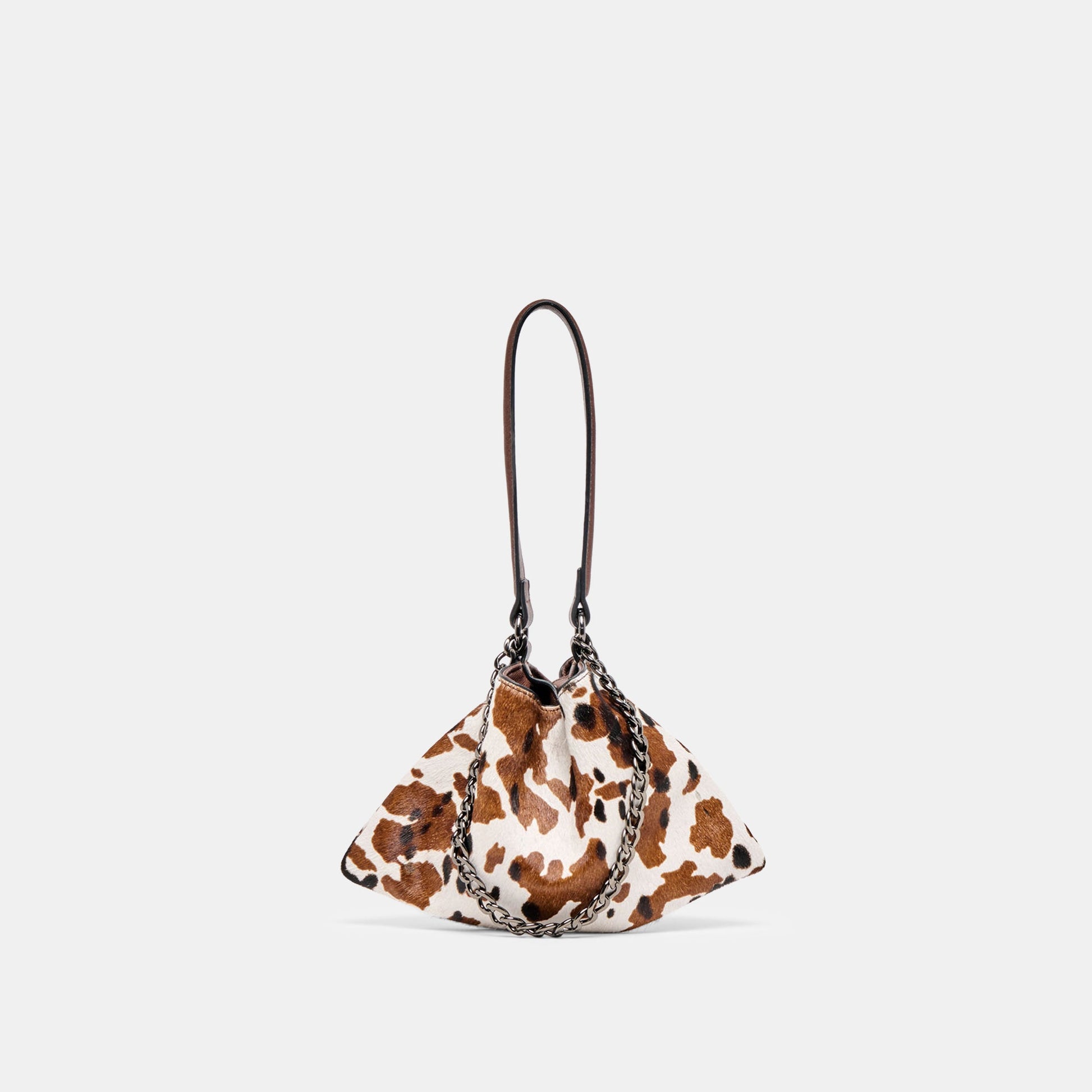 Dolce Vita Jagger Cocoa Calf Hair Shoulder Bag
