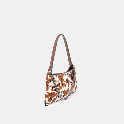 Dolce Vita Jagger Cocoa Calf Hair Shoulder Bag