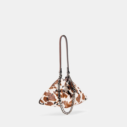 Dolce Vita Jagger Cocoa Calf Hair Shoulder Bag
