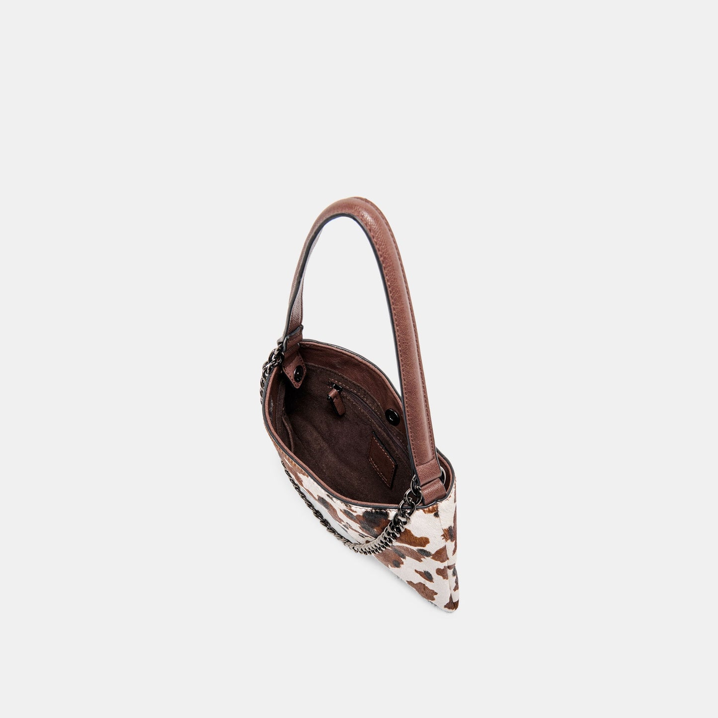 Dolce Vita Jagger Cocoa Calf Hair Shoulder Bag