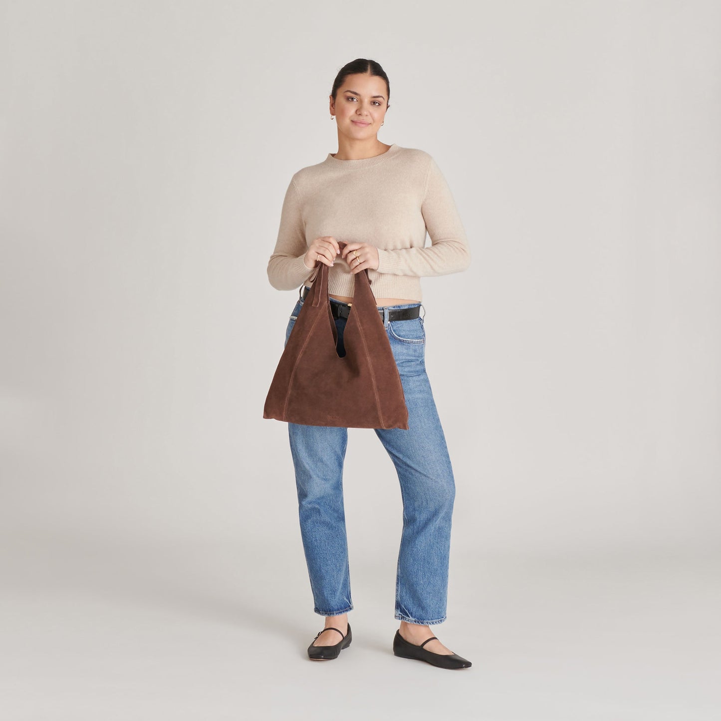 Dolce Vita Marie Chocolate Suede Tote