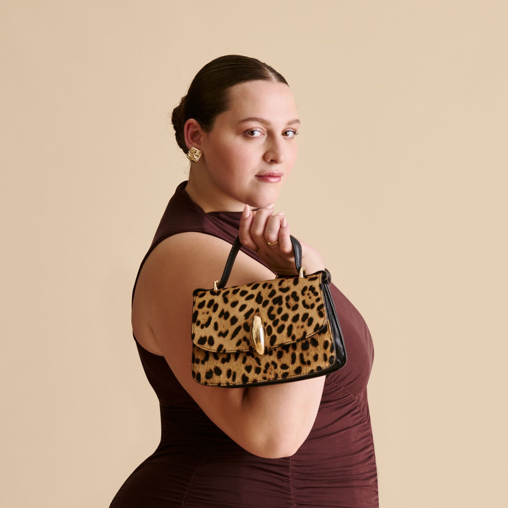 Dolce Vita Lucia Leopard Calf Hair Crossbody