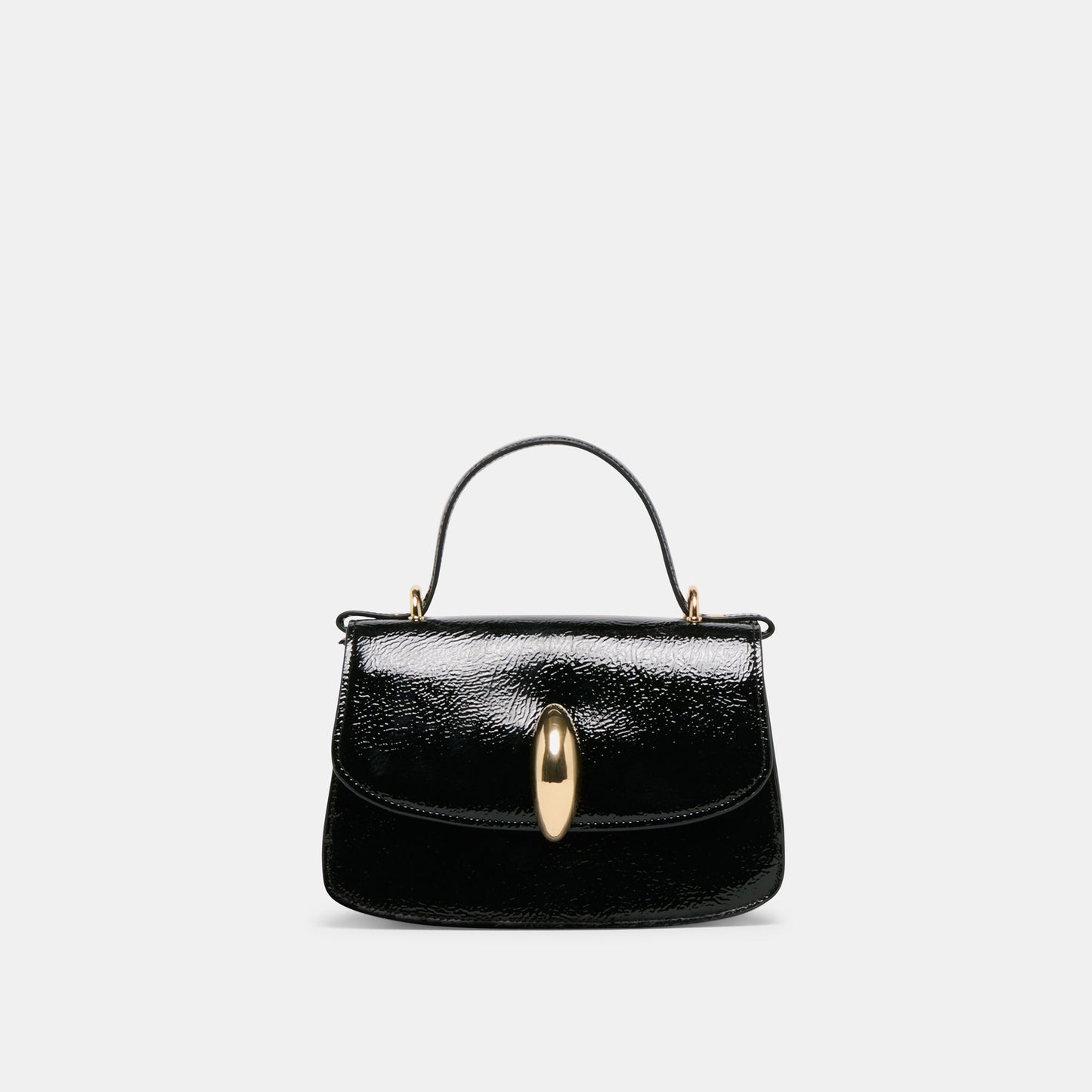Dolce Vita Lucia Black Crackled Stella Crossbody