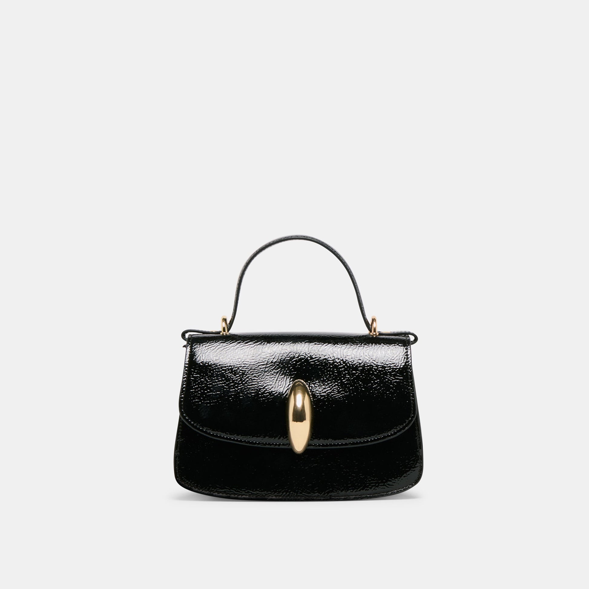 Dolce Vita Lucia Black Crackled Stella Crossbody