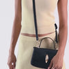 Dolce Vita Lucia Black Crackled Stella Crossbody