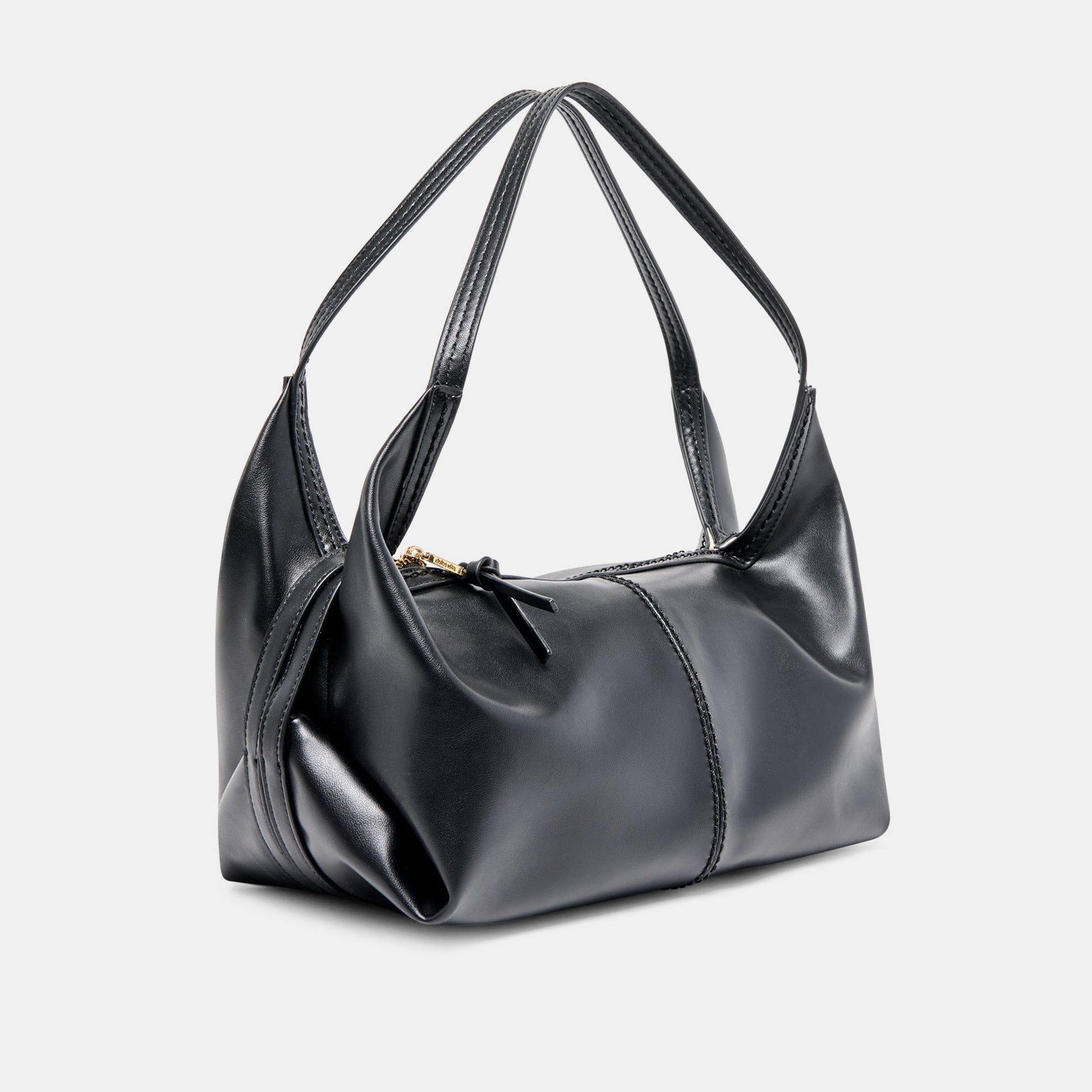 Dolce Vita Billy Black Leather Shoulder Bag
