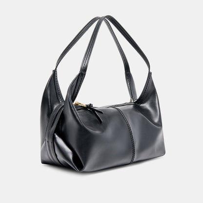 Dolce Vita Billy Black Leather Shoulder Bag