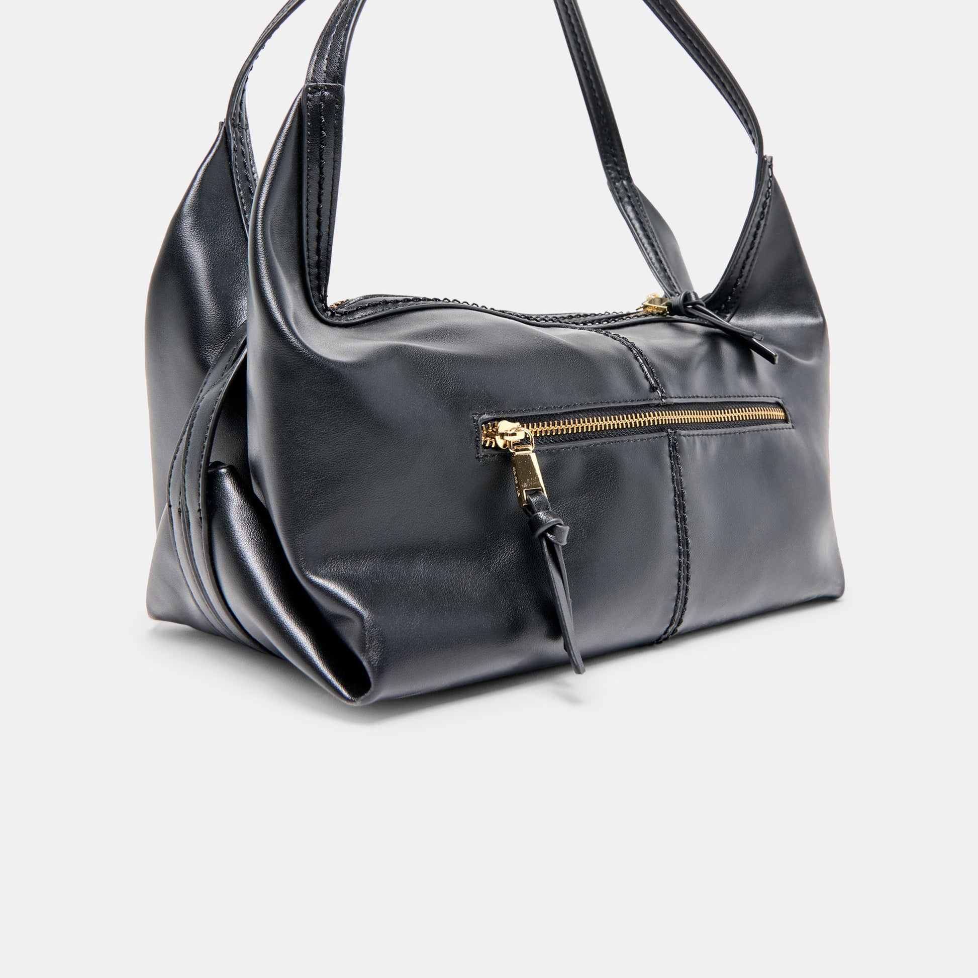 Dolce Vita Billy Black Leather Shoulder Bag
