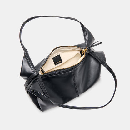 Dolce Vita Billy Black Leather Shoulder Bag