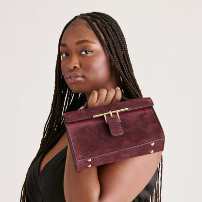 Dolce Vita Zannone Burgundy Suede Crossbody