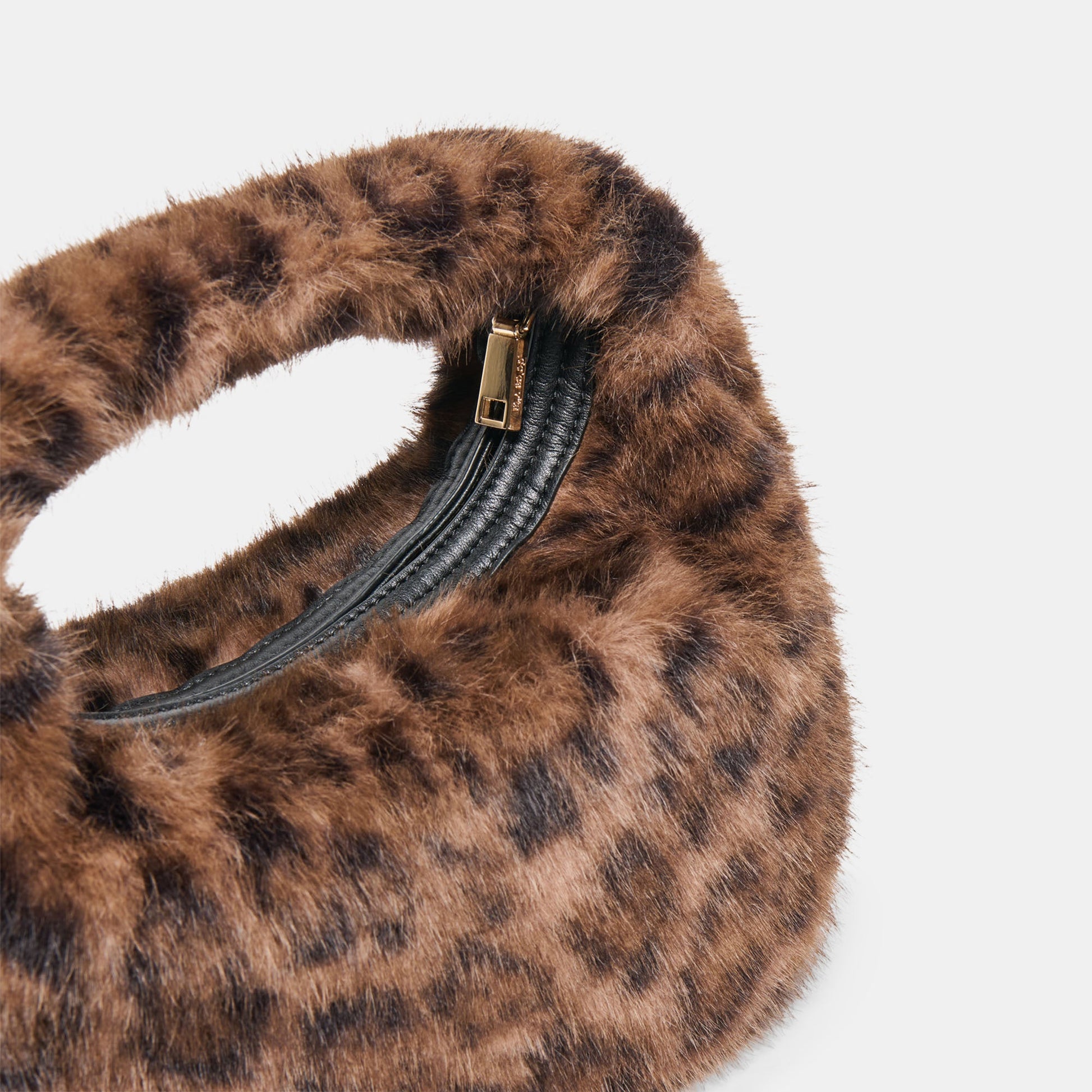 Dolce Vita Frankie Leopard Plush Handbag