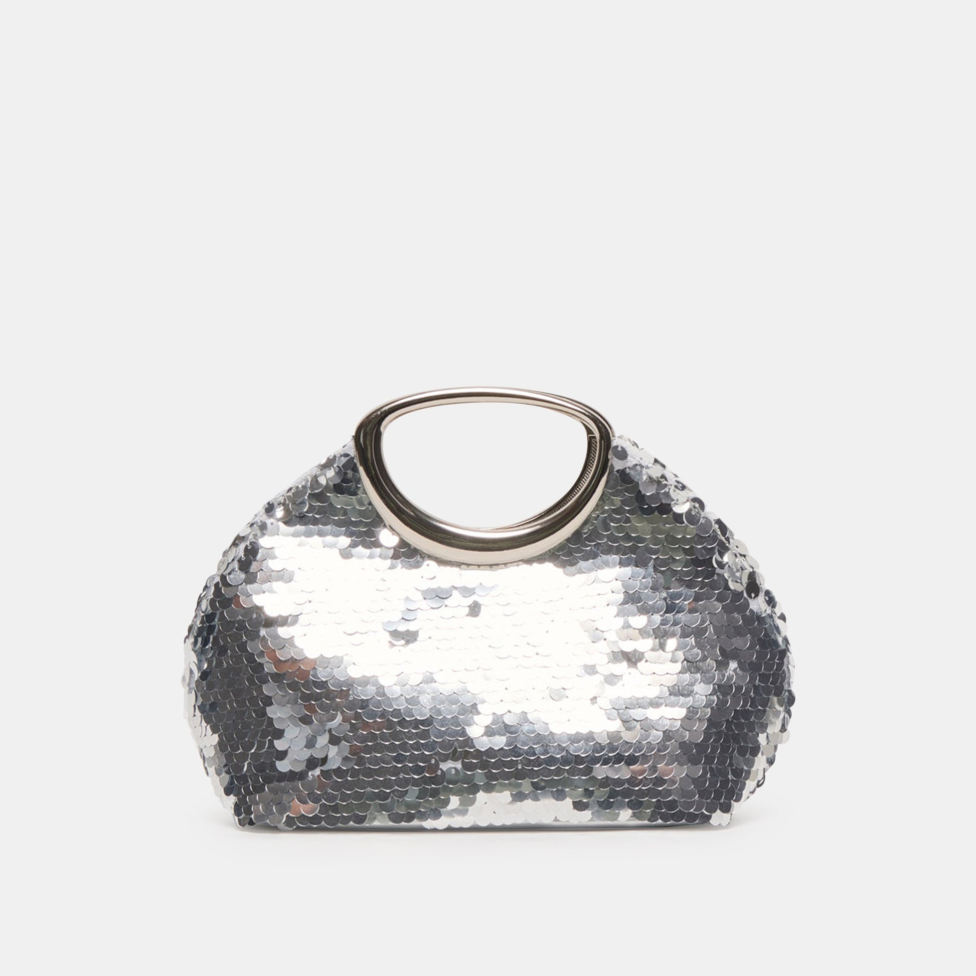 Dolce Vita Alina Silver Sequin Handbag