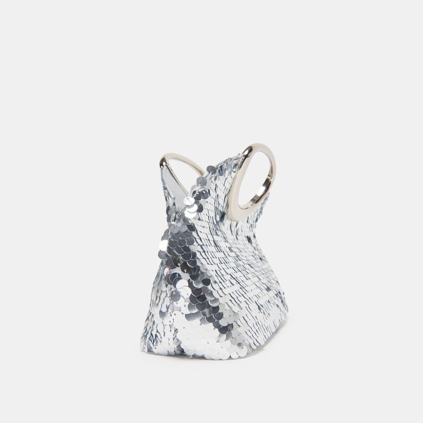 Dolce Vita Alina Silver Sequin Handbag
