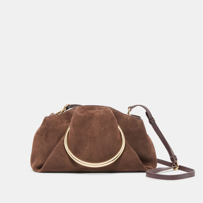 Dolce Vita Channing Espresso Suede Handbag