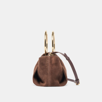 Dolce Vita Channing Espresso Suede Handbag
