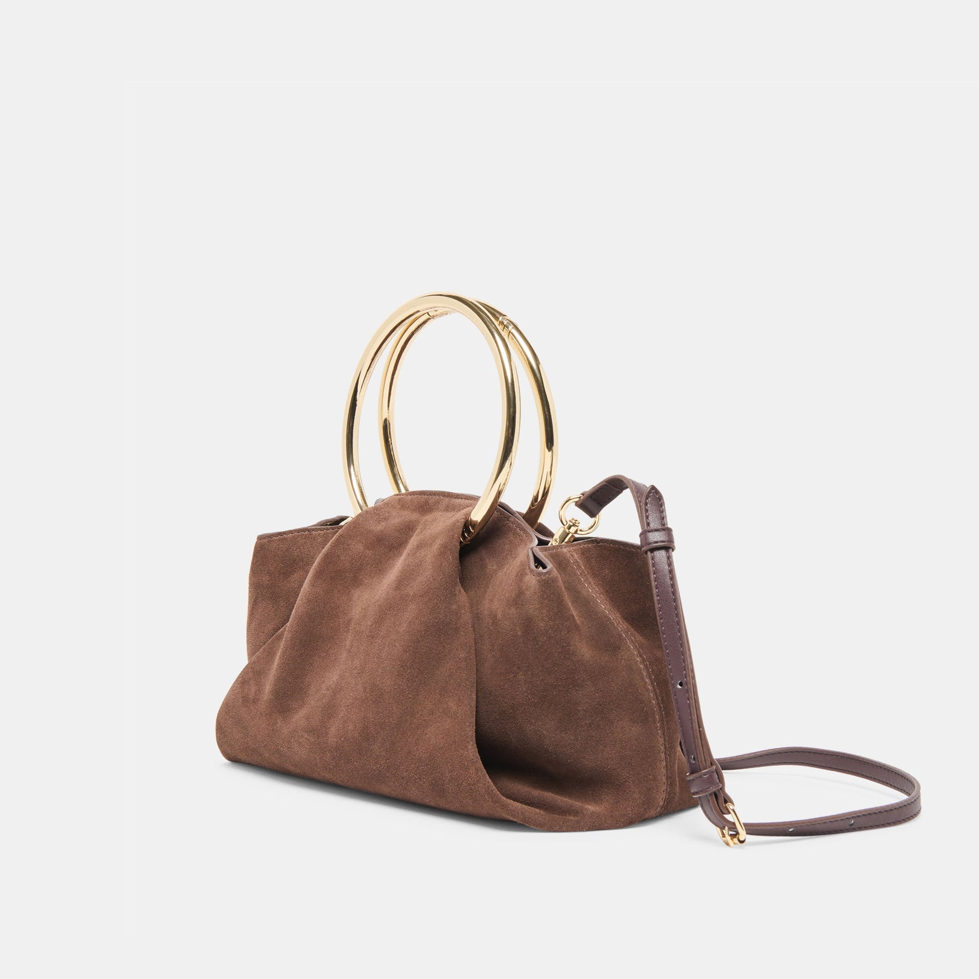 Dolce Vita Channing Espresso Suede Handbag