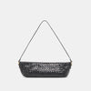 BLACK WOVEN LEATHER