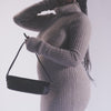 Dolce Vita Savaii Black Woven Leather Shoulder Bag
