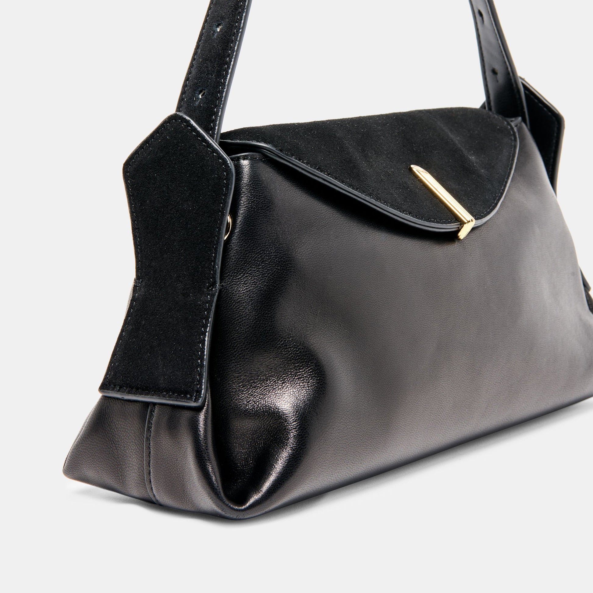 Dolce Vita Devyn Black Leather Shoulder Bag